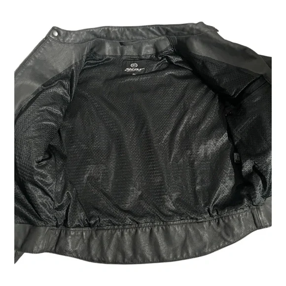 Star Yamaha Leather Motorcycle Jacket Men's X-Large w/ Liner Heavy Durable - Picture 10 of 10
